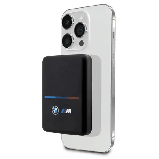 Внешний аккумулятор (powerbank) BMW M Collection BMPBMS5K22PGVK | 5 000 мА·ч | 15 Вт | USB-C, MagSafe | чёрный