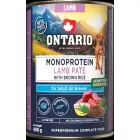 Konservi suņiem - Ontario Adult Monoprotein Lamb Pate with Brown Rice 400g Foto 2