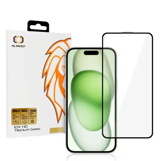 Tempered glass Tel Protect 10X HD Titanium for Iphone 15