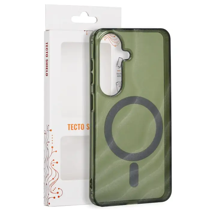 Tecto Shield Desert Mag case for Samsung Galaxy S26 dark olive