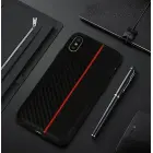 MOTO CARBON Case for Samsung Galaxy A6 Plus 2018 Black with red stripe — Photo 6