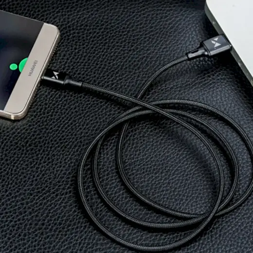 Wozinsky WUC-L1B data transfer and charging cable | USB-A to Lightning | 12W | 1m | black Photo