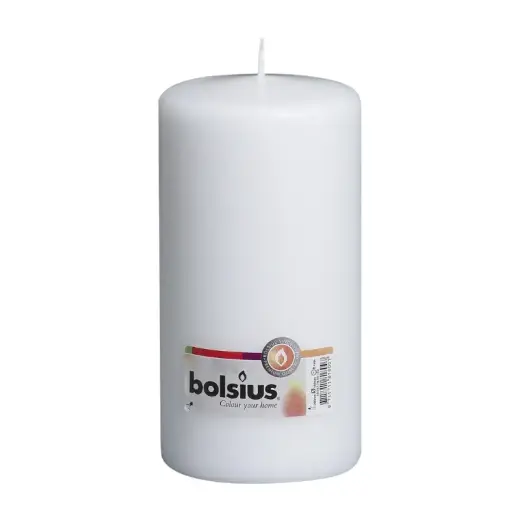 Svece cilindrs Ø200x98mm balta