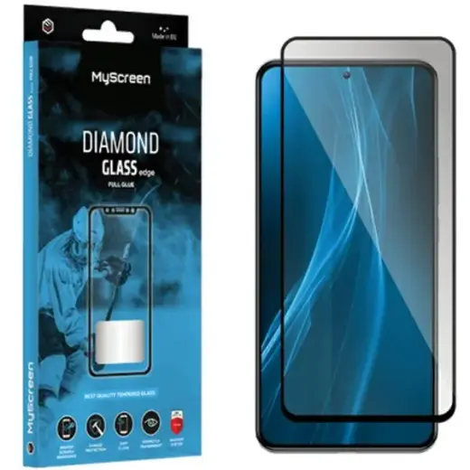 MS Diamond Glass Edge FG Tecno Spark 10| 10C|Spark Go 2023 czarny|black Full Glue Foto 1