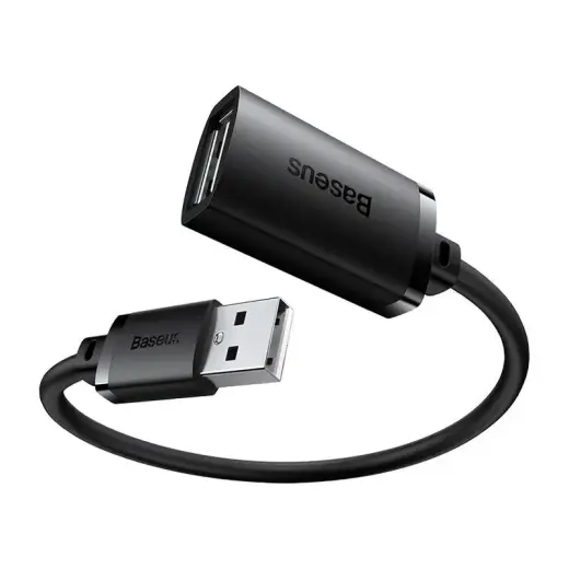 USB 2.0 pagarinātājs vads Baseus AirJoy Series, 0,5 m (melns) Foto 3