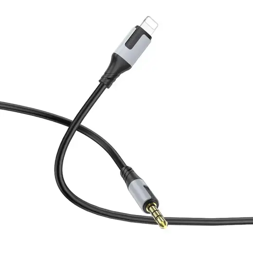 Borofone Cable AUX BL19 Creator - jack 3,5mm to Lightning - 1 metre black Foto 2