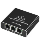 Qoltec Splitter Ethernet mini SWITCH 1x3 RJ45 | 1000Mb/s | USB-C | Aluminium Foto 16