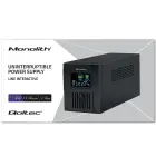 Qoltec Uninterruptible Power Supply UPS Line Interactive | Monolith | 1500VA | 900W | LCD | USB | RJ45 Foto 12