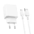 Borofone Wall charger BN15 Strong - 2xUSB - 2,1A with USB to Micro USB cable white Фото num