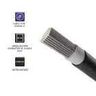Qoltec Photovoltaic solar cable | 6mm² |  100m | black Foto 3