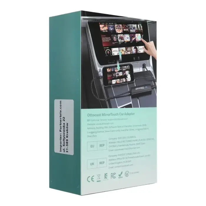 Car adapter OTTOCAST Mirrortouch CA450-T black Foto 8