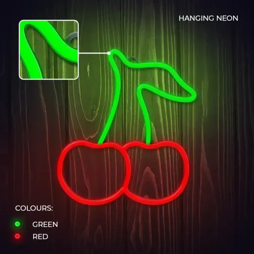 Neon LED Light CHERRY green red NNE23 Neolia Foto 4