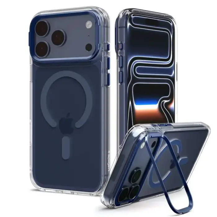 SPIGEN ULTRA HYBRID OPTIK S MAGSAFE IPHONE 17 PRO / 18 PRO CLEAR/DEEP BLUE