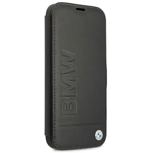 Etui BMW BMFLBKP13SSLLBK iPhone 13 mini 5,4" czarny|black book Signature Foto 3