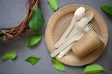 Koka galda piederumu komplekts Go Green/ 0,01kg Foto 3