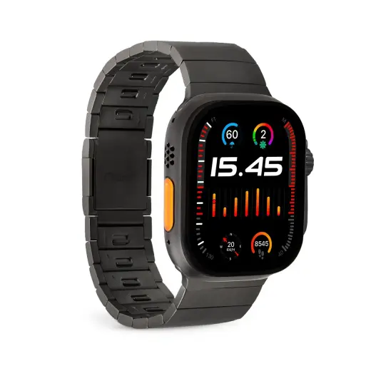 Puro TITAN Stainless Steel Apple Watch Band 42|44|45|49mm - Black Фото num