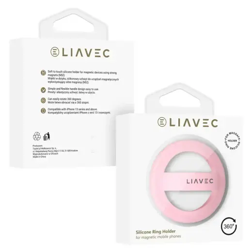 Liavec Ring Magsafe light pink