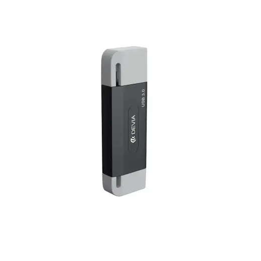 Devia card reader 2in1 EL240 USB/USB-C 3.0 black Foto 5