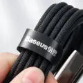 Baseus CAMLTWJ-01 3-in-1 datu pārraides un uzlādes vads | USB-A uz Micro USB, USB-C, Lightning | 66W | 1.5m | melns Foto 13