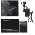 Qoltec Bidirectional Ethernet SWITCH Media Converter 1x RJ45 1x SFP| 1000Mbps | 5V Foto 17