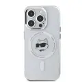 Karl Lagerfeld IML Choupette Head Metal Frame MagSafe Case for iPhone 15 Pro Max Transparent — Foto 1