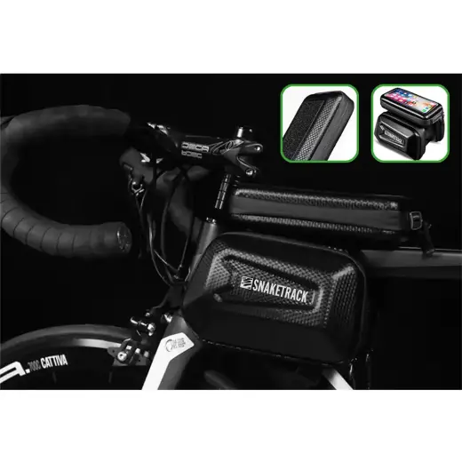 Snake Track bike frame double bag Фото num