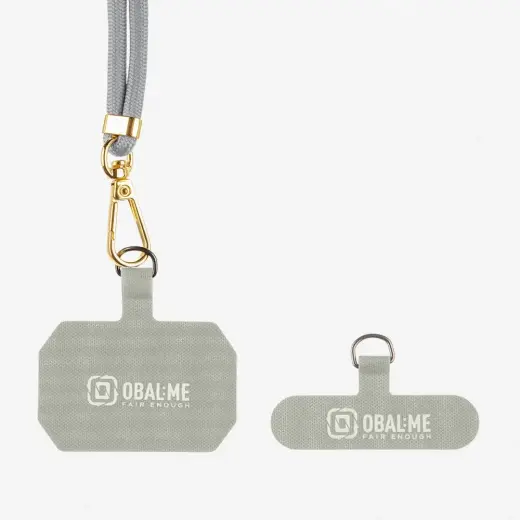 OBAL:ME NeckTag Allure Rope for Mobile Phone Light Grey Foto 2