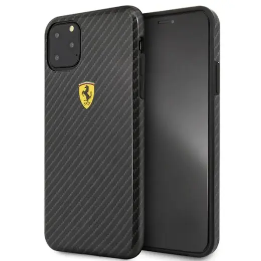Ferrari FESPCHCN65CBBK Silicone phone case for iPhone 11 Pro Max black