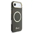 Guess IML Glitter Script Strap MagSafe Case for iPhone Air Black Foto 2