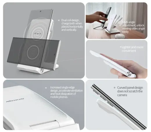 Nillkin PowerTrio 3in1 Wireless Charger for Huawei Watch White Фото num