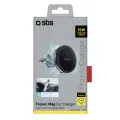 Smartphone holder with inductive charger SBS TESUPFANWIR15W 15W for air vent, with cooling - black Фото num
