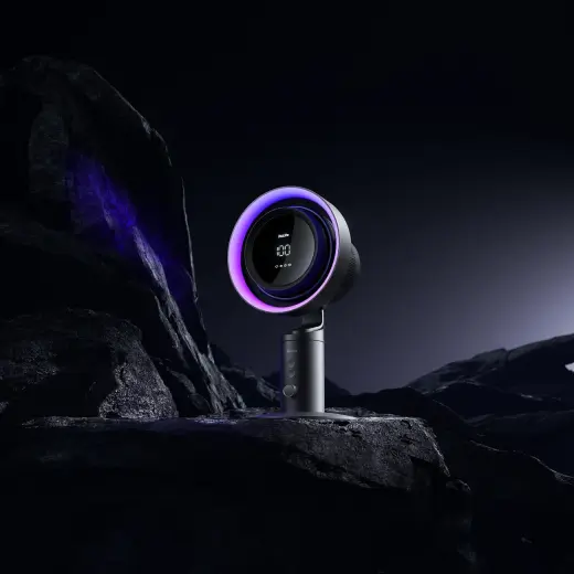 Jisulife Table Fan Pro3 10000mAh Desktop Turbine Fan with Filter - Dark Gray Foto 14