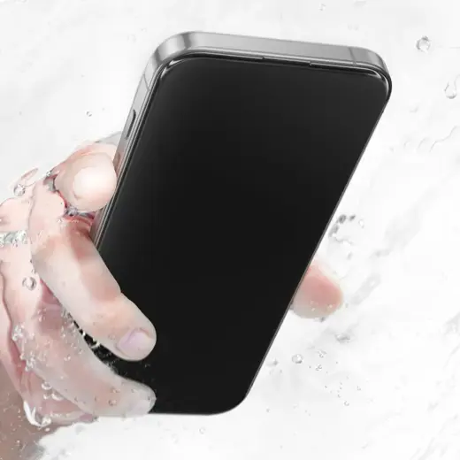 Benks Tempered glass Glass Warrior HD for Iphone 16 Pro black Foto 6