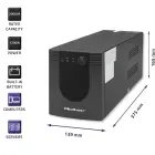 Qoltec Uninterruptible Power Supply UPS Line Interactive | Monolith | 2000VA | 1200W | USB | RJ45 Foto 4