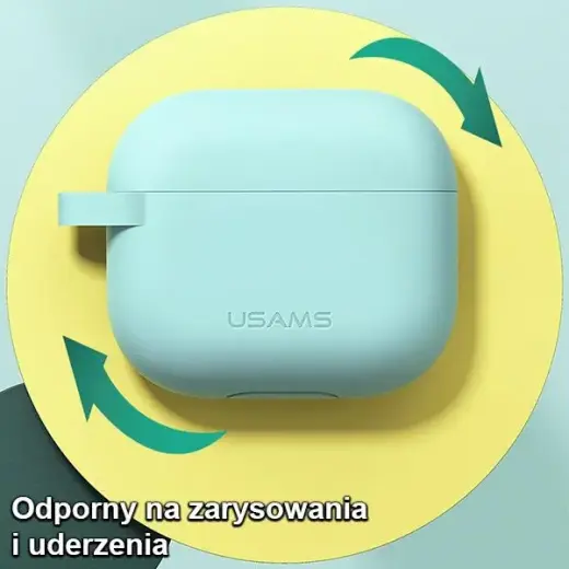 USAMS Etui ochronne do AirPods 3 silicon różowy|pink BH741AP03 (US-BH741) Photo