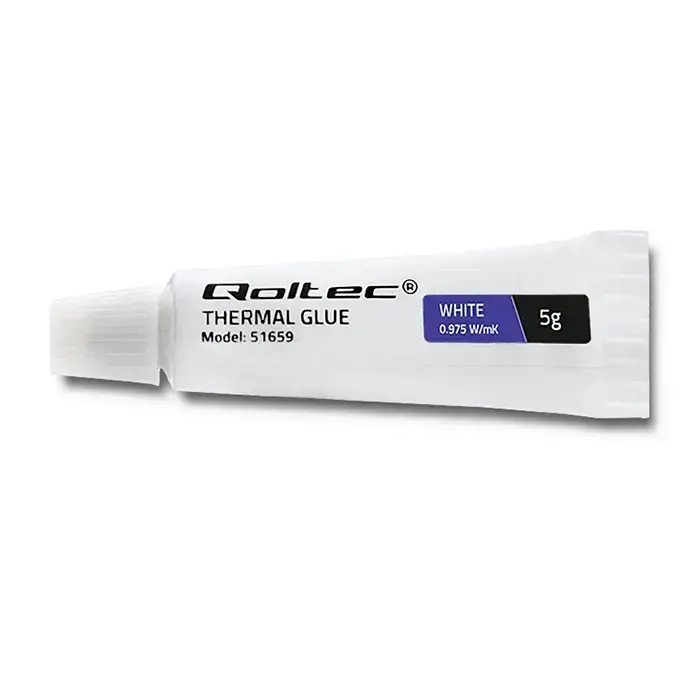 Qoltec Thermal glue 0.975 W/m-K | 5g | White