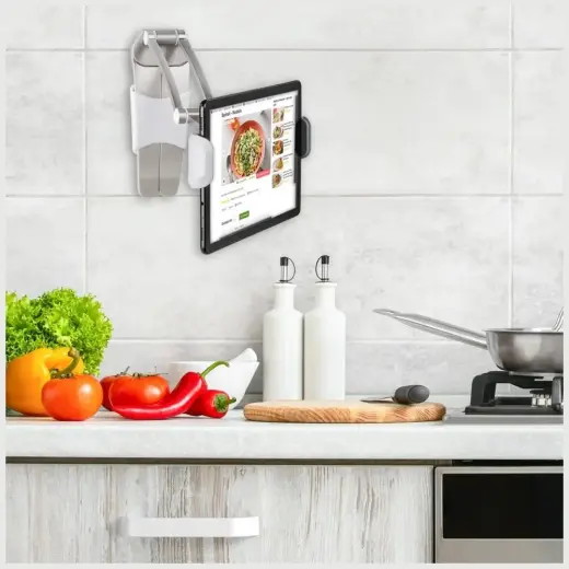 Uchwyt kuchenny 4smarts ErgoFix H7 do     tabletów i smartfonów, srebrny Photo