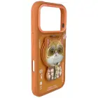 Etui Nimmy Cool&Cute 2.0 Cat do iPhone    17 Pro z magnetyczną zawieszką pomarańczowy Foto 4