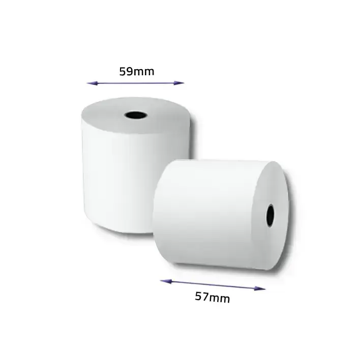 Qoltec Thermal roll 57 x 40 | 55g / m2 | 10 pcs. | BPA free Foto 3