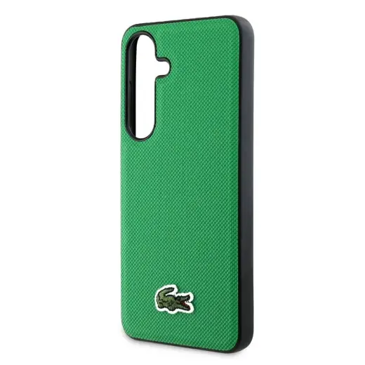 Lacoste Iconic Petit Pique Woven Logo MagSafe Case for Samsung Galaxy S25 Green Foto 4