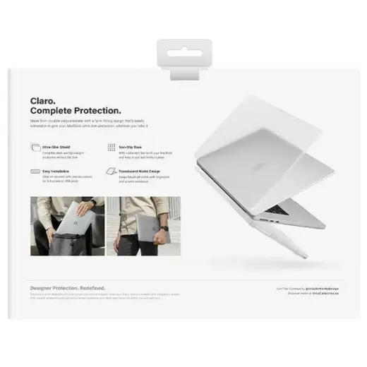 UNIQ etui Claro MacBook Air 13 (2022) przezroczysty|dove matte clear Foto 4