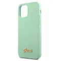 Guess GUHCP12SLSLMGGN iPhone 12 mini 5,4" zielony|green hardcase Metal Logo Script Фото num