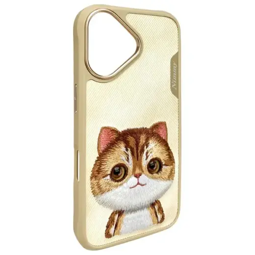 Nimmy Glasses Cool Cat phone case for iPhone 16 gray Photo