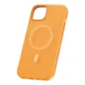 Magnetic Phone Case for iPhone 15 Plus Baseus Fauxther Series (Orange) Foto 2