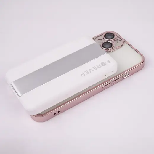 Forever MACS-100 magnetic wireless charging station with power bank white 5in1 Фото num