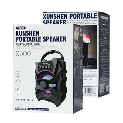 Proda Xunshen портативная беспроводная Bluetooth-колонка FM-радио | SD-кардридер | AUX | USB черный Фото num