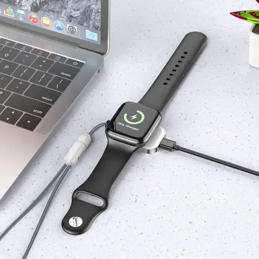 Borofone Wireless induction charger BQ25 for iWatch 2,5W silver Foto 5