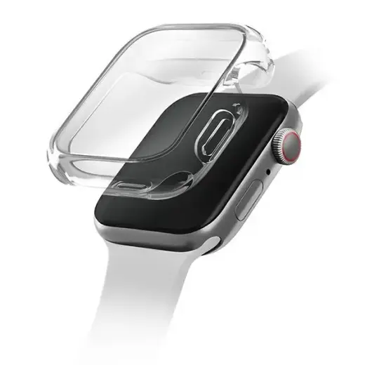 UNIQ Garde viedpulksteņa maciņš (apvalks) priekš Apple Watch (41 mm) | caurspīdīgs