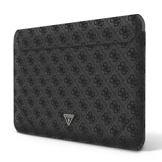 Guess PU 4G Triangle Metal Logo Computer Sleeve 13|14" Black Фото num