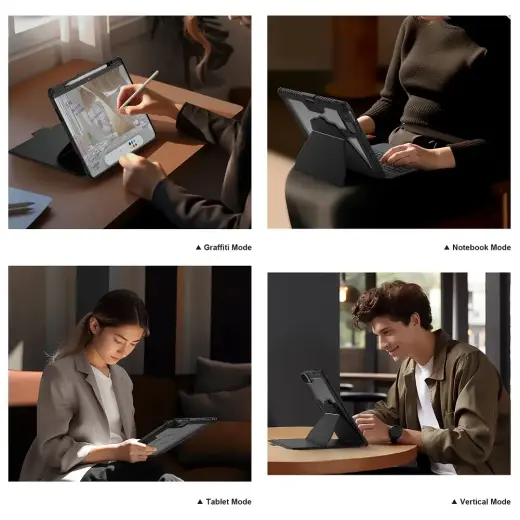 Nillkin Bumper Link Keyboard Case (Backlit Version) for iPad Pro 13 2024 Black Фото num